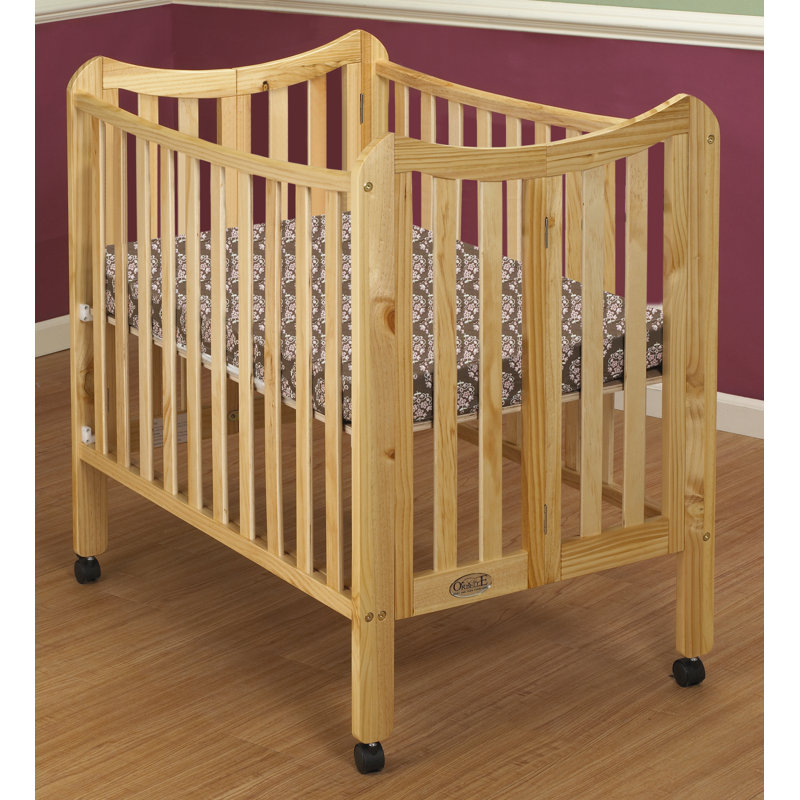 Orbelle Tian Folding Portable Crib with Mattress & Reviews Wayfair